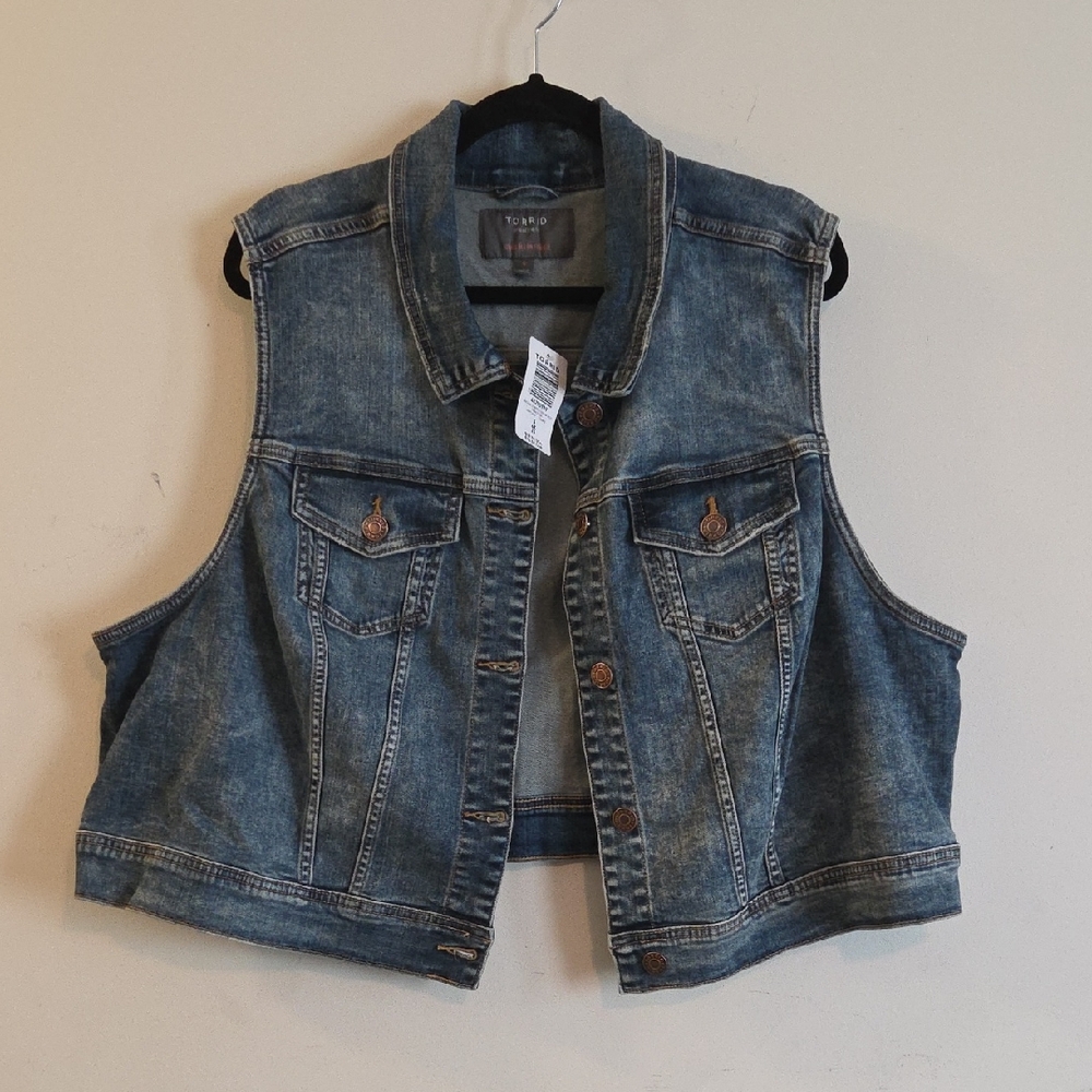 Torrid Blue Denim Vest